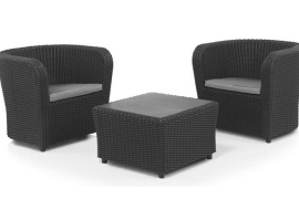 CONJUNTO RATAN RESINA 2 SILLONES+MESA