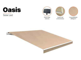 TOLDO MANUAL ALUMINIO SOLAR LED 3 X 2 M