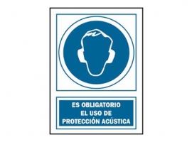 SEÑAL PROTECCION ACUSTICA OBLIGATORIA PVC